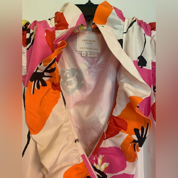 Kate Spade 100% silk Floral Dress - Picture 2 of 4